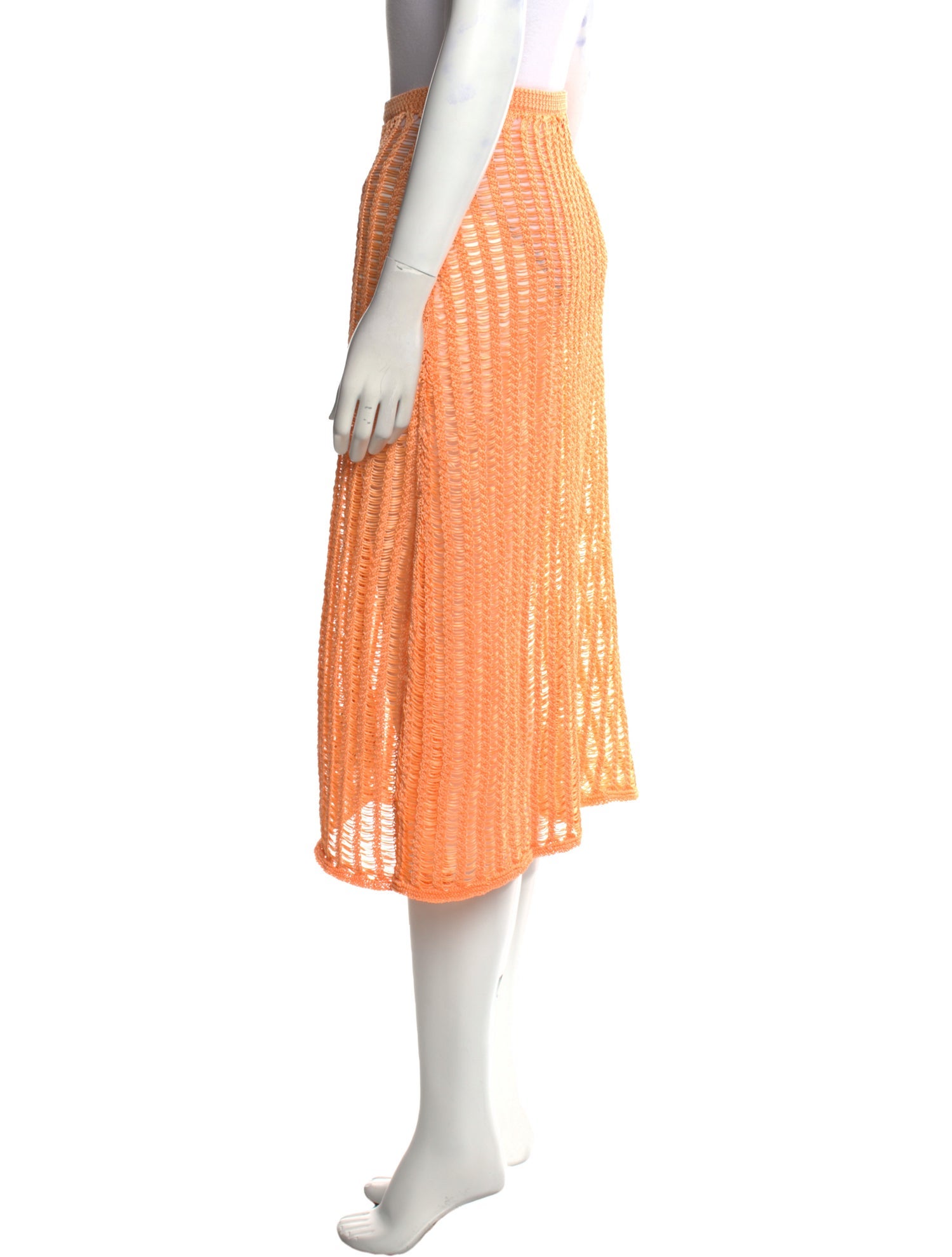 Solid & Striped Knee-Length Skirt