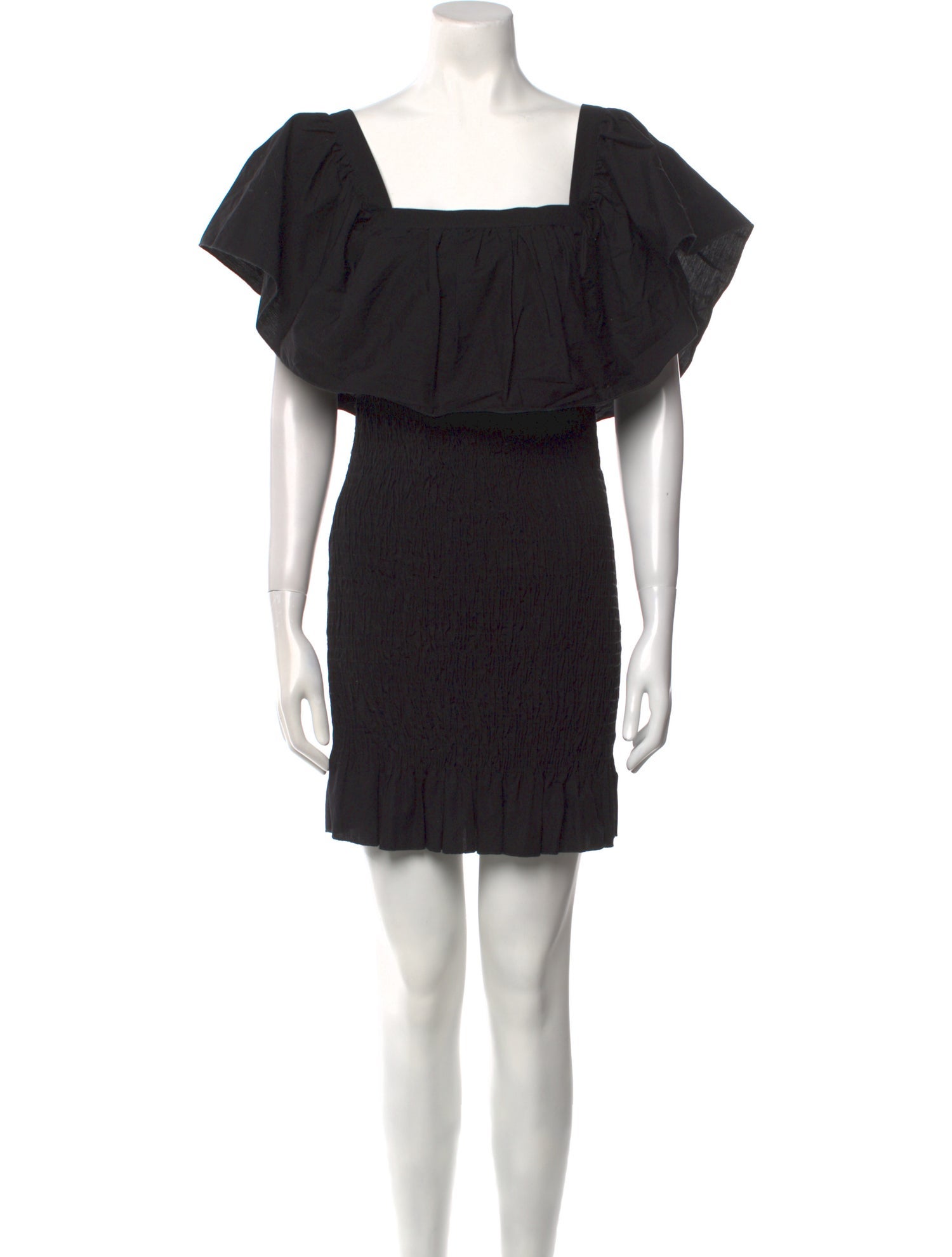 Solid & Striped Square Neckline Mini Dress