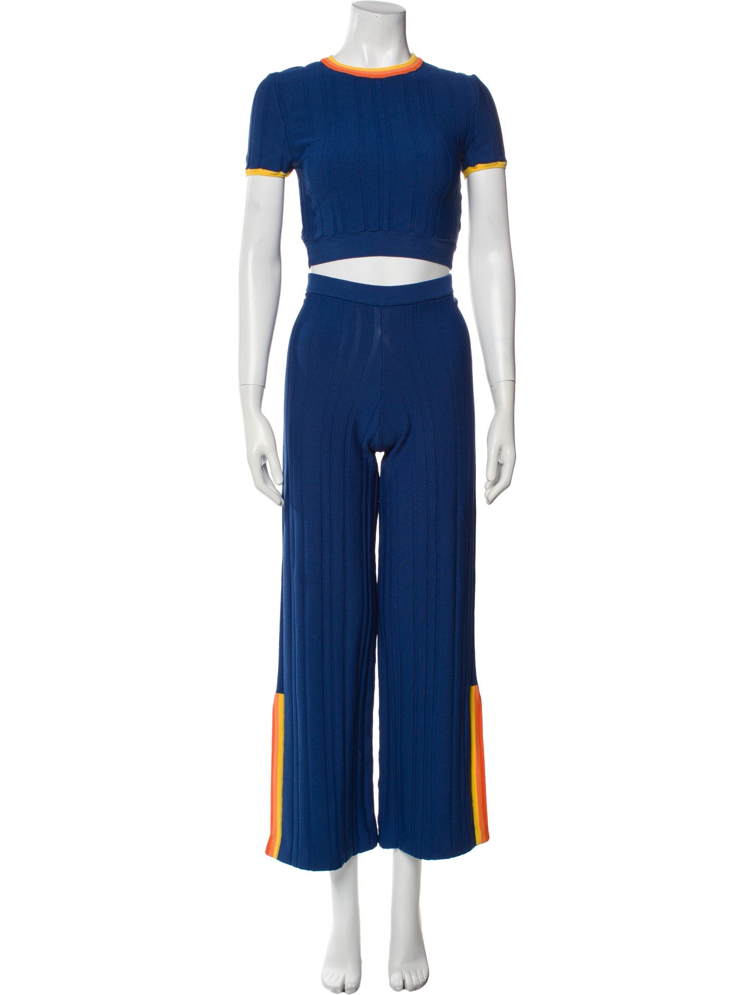 Solid & Striped Pleated Accents Pantsuit