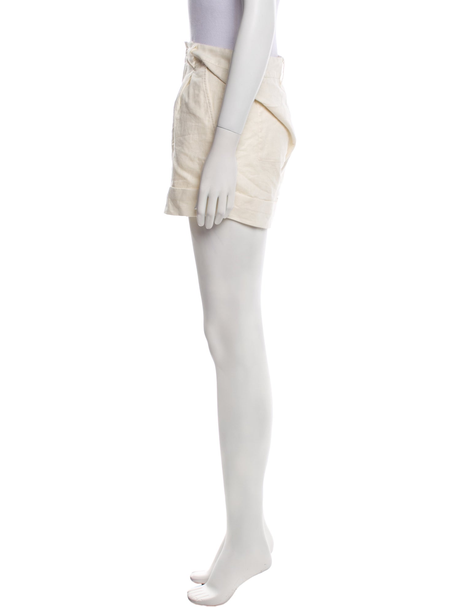 Solid & Striped Linen Mini Shorts