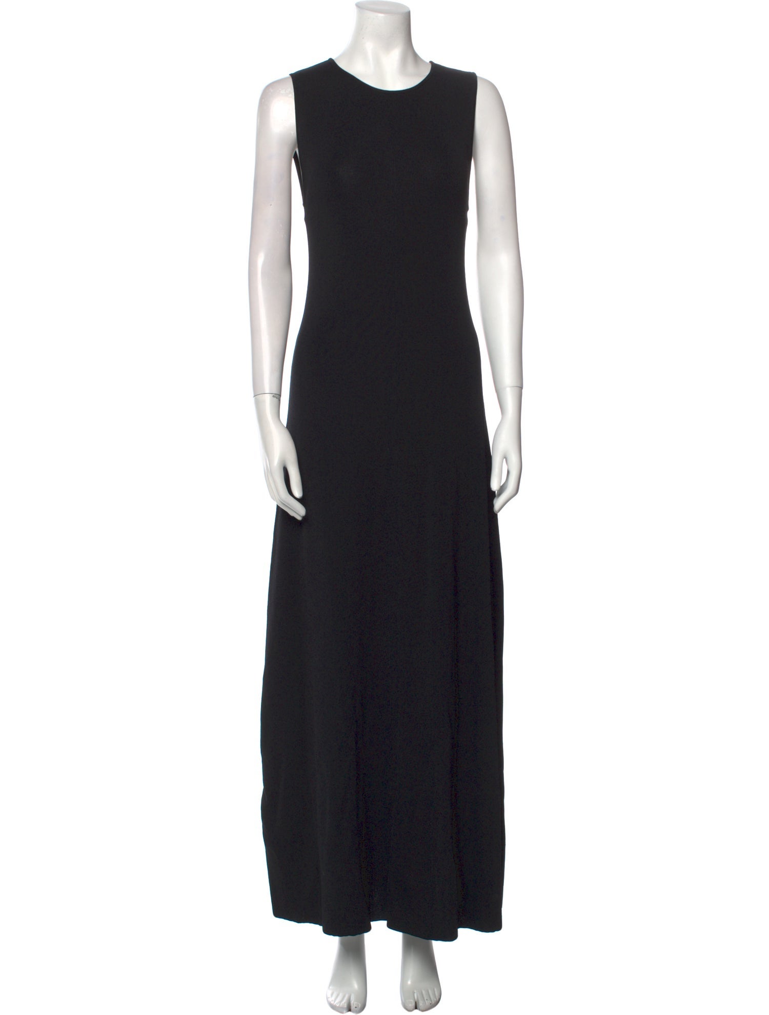 Solid & Striped Crew Neck Long Dress