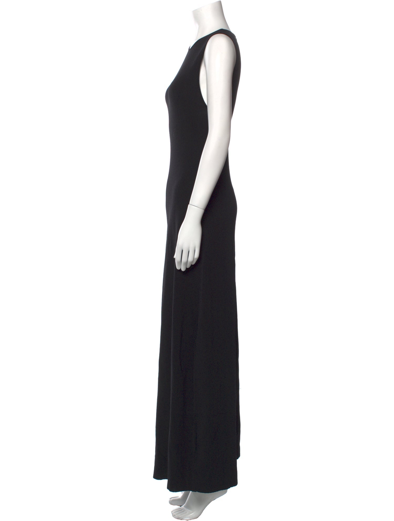 Solid & Striped Crew Neck Long Dress