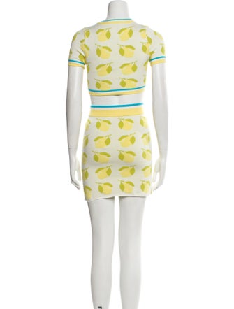 Solid & Striped Printed Skirt Set