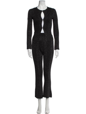 Solid & Striped Pant Set