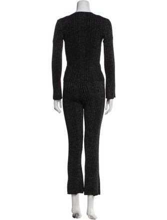 Solid & Striped Pant Set