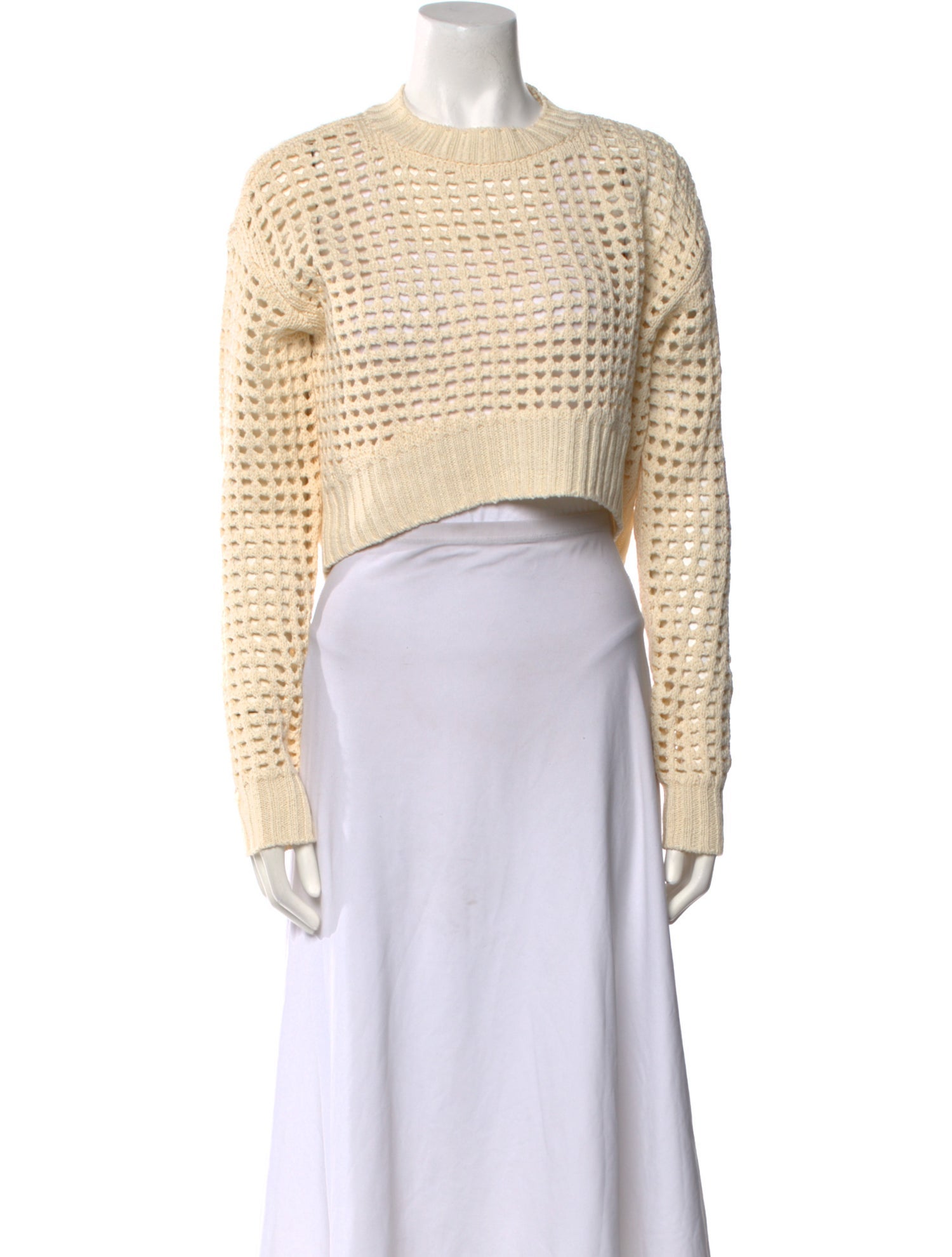 Solid & Striped Crew Neck Sweater