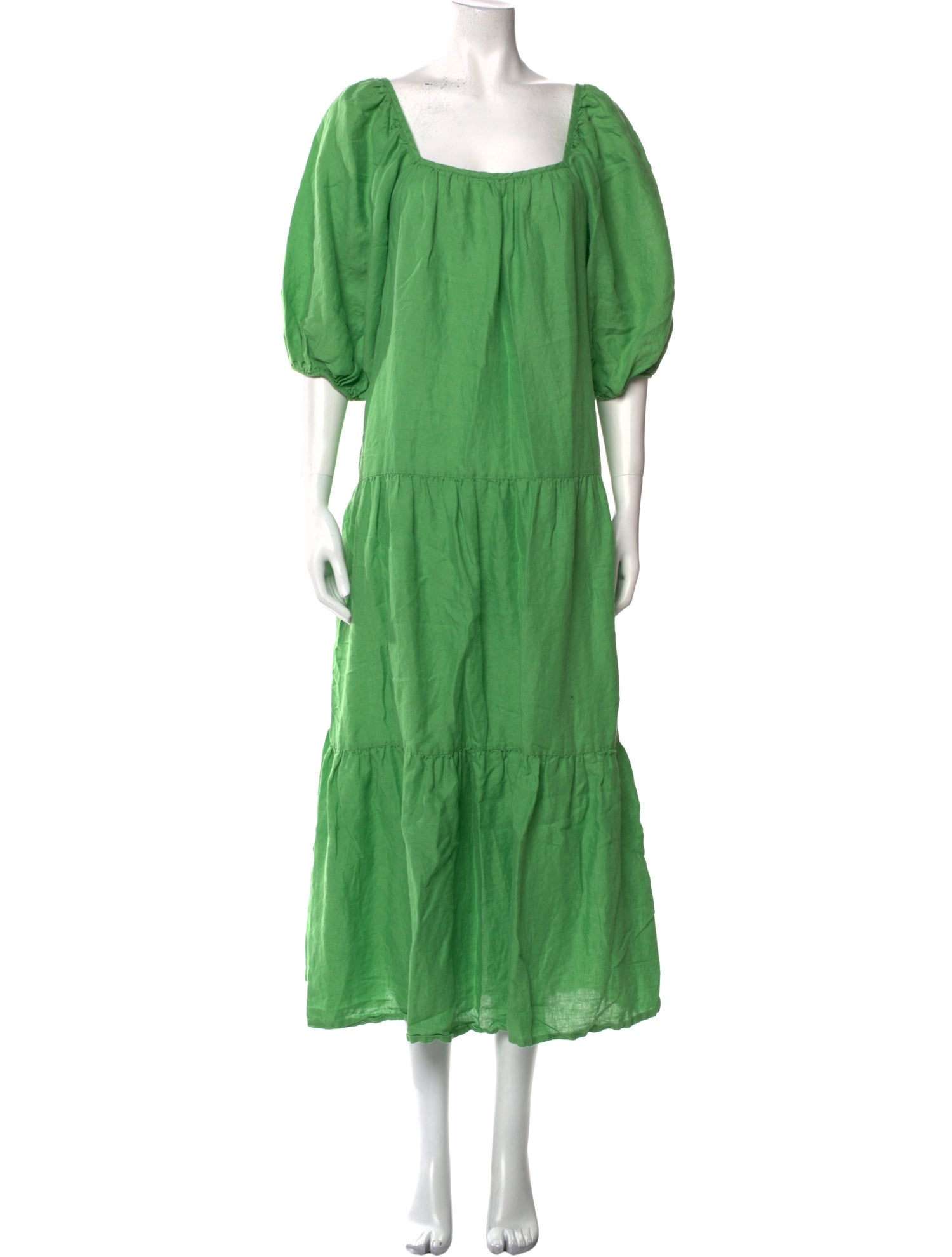 Solid & Striped Linen Long Dress