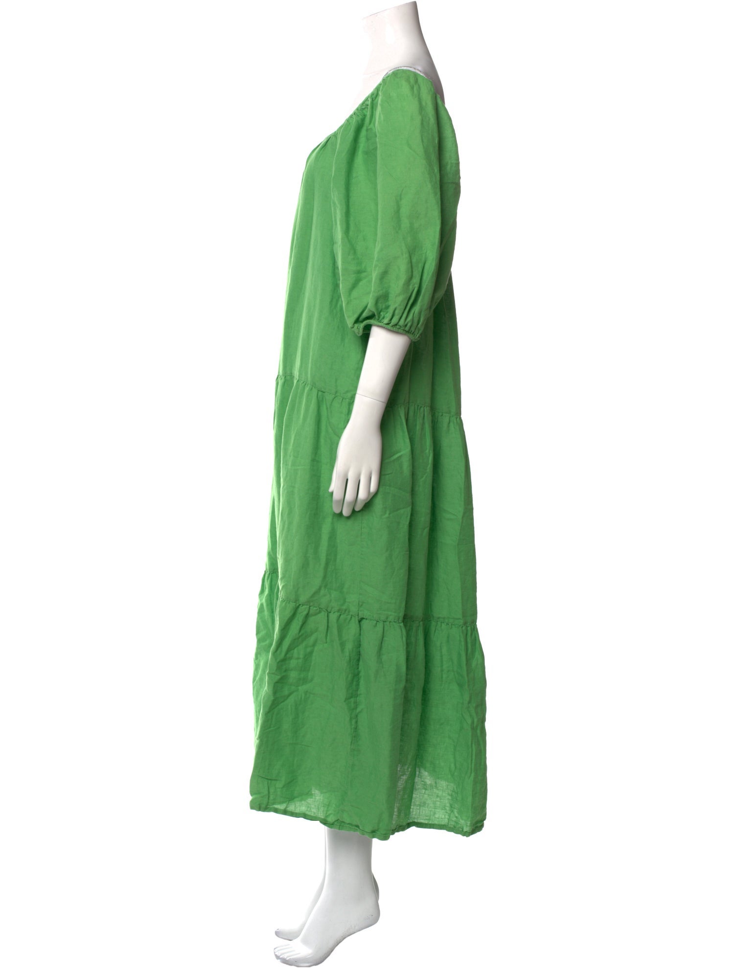 Solid & Striped Linen Long Dress