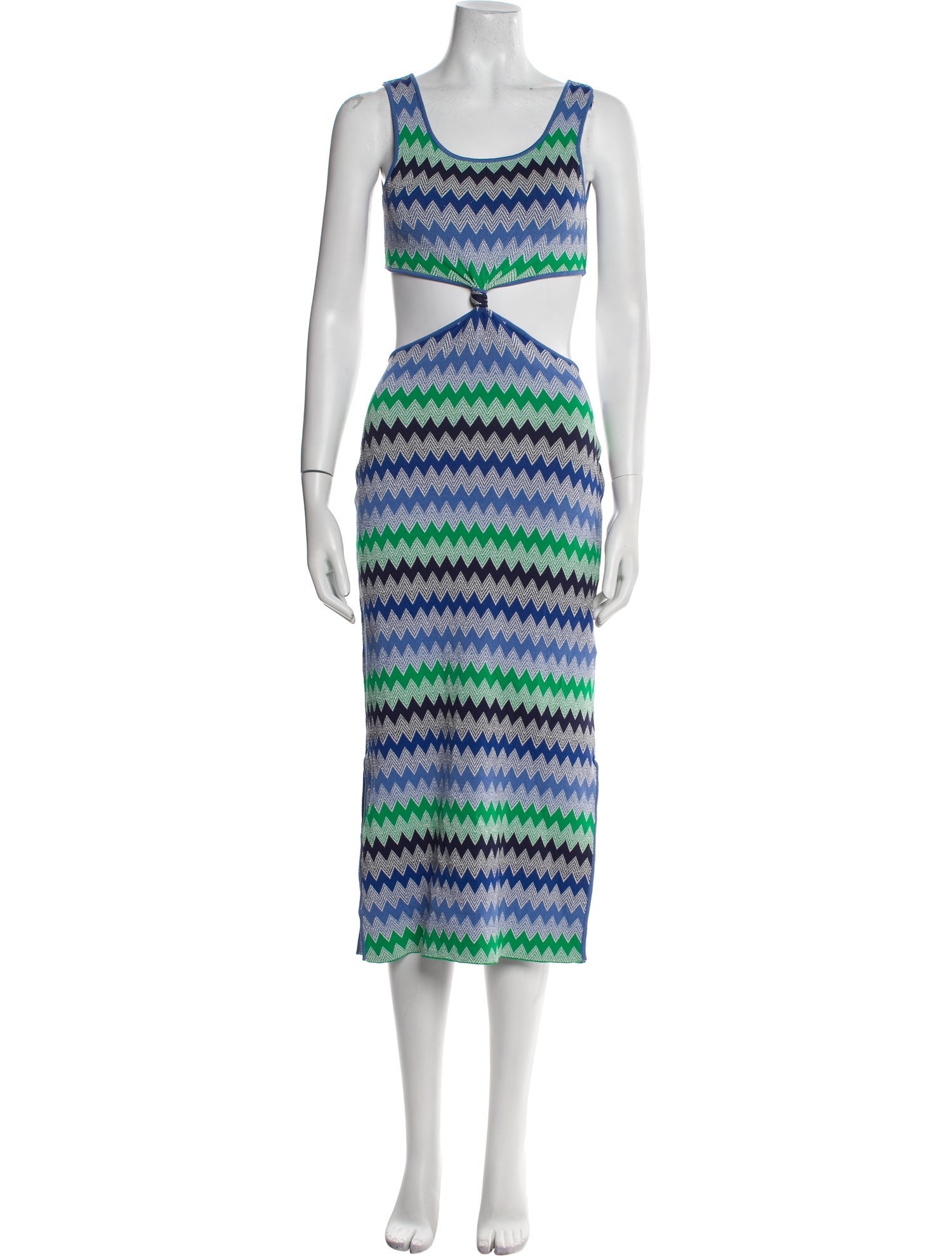 Solid & Striped Striped Midi Length Dress