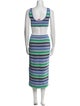 Solid & Striped Striped Midi Length Dress