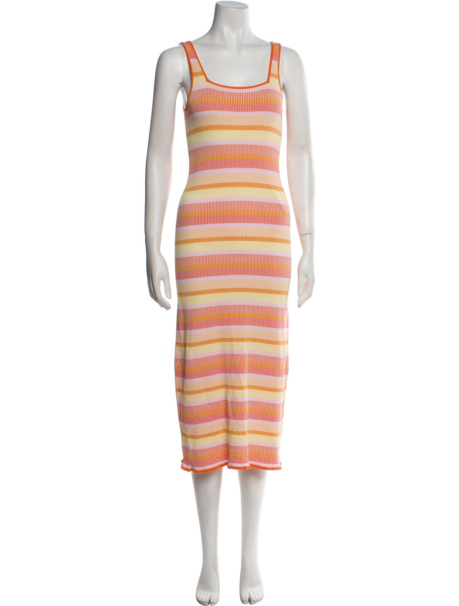 Solid & Striped Striped Midi Length Dress