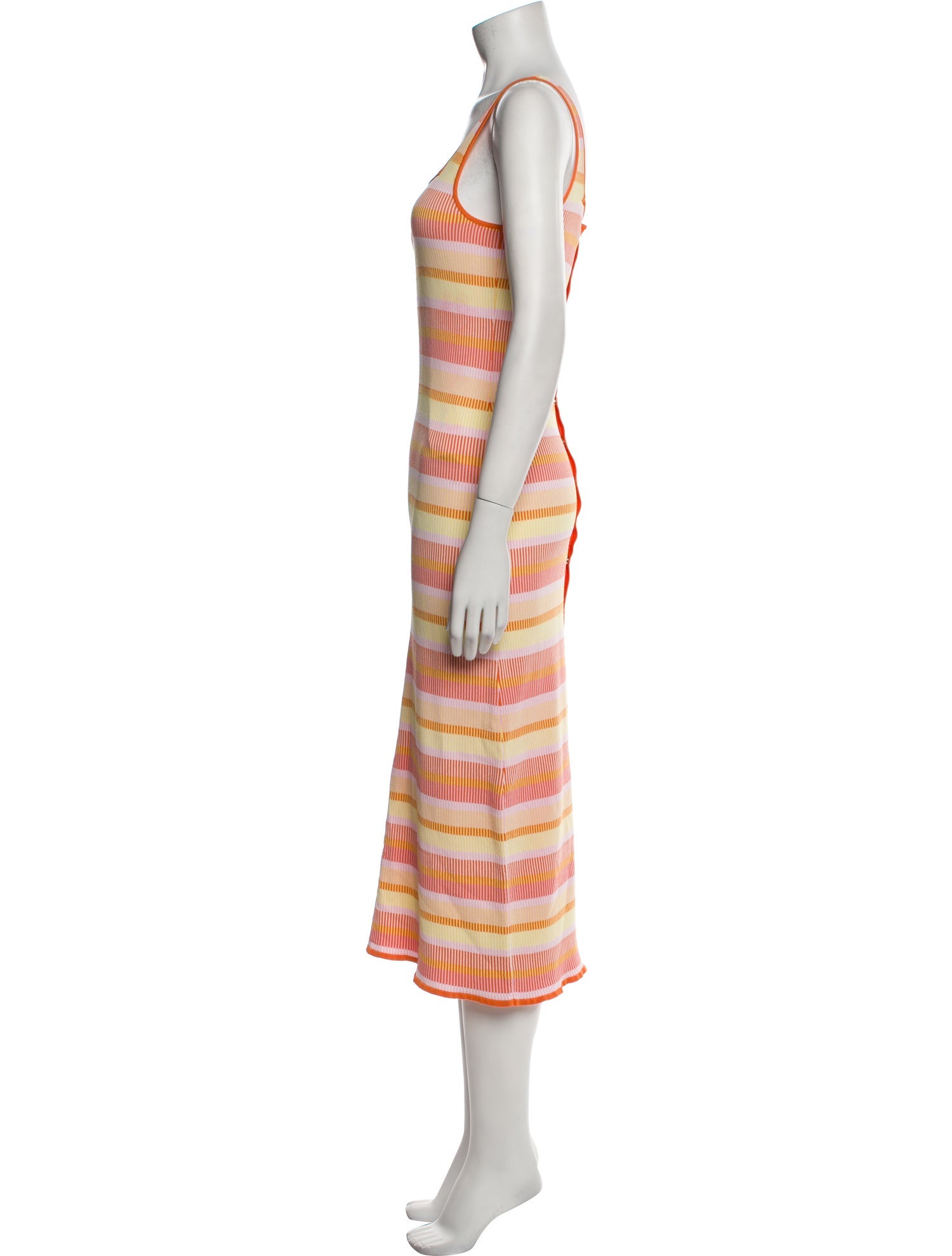 Solid & Striped Striped Midi Length Dress