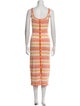 Solid & Striped Striped Midi Length Dress