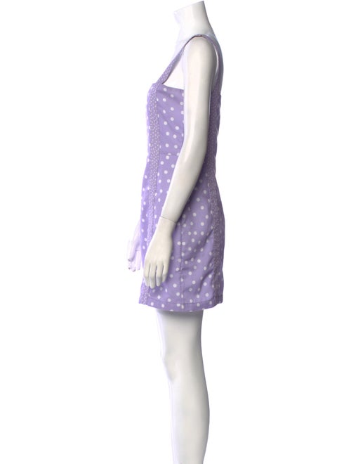 Solid & Striped Polka Dot Print Mini Dress