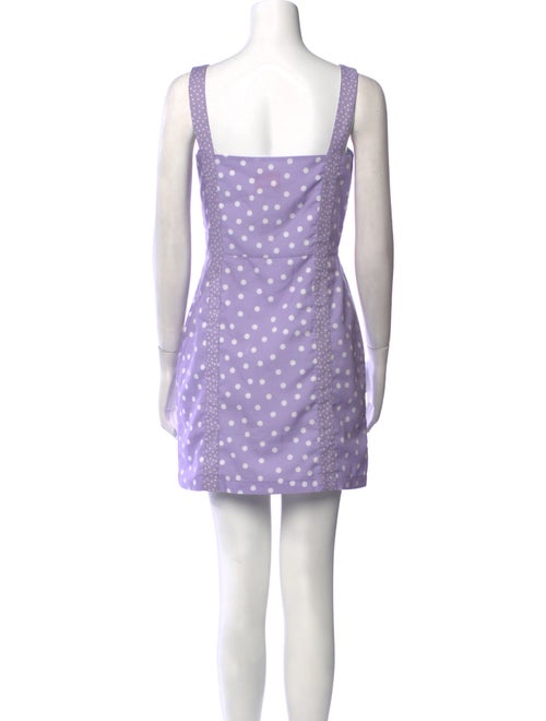 Solid & Striped Polka Dot Print Mini Dress
