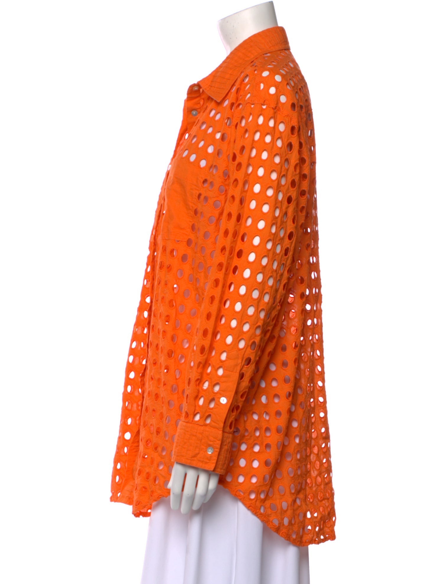 Solid & Striped Long Sleeve Button-Up Top