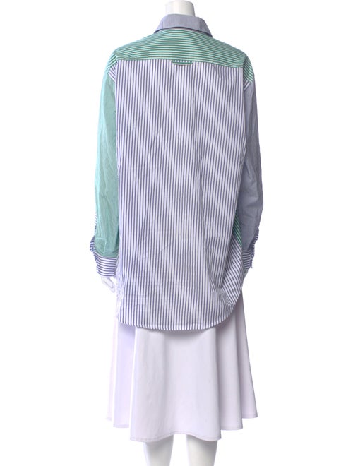 Solid & Striped Striped Long Sleeve Button-Up Top