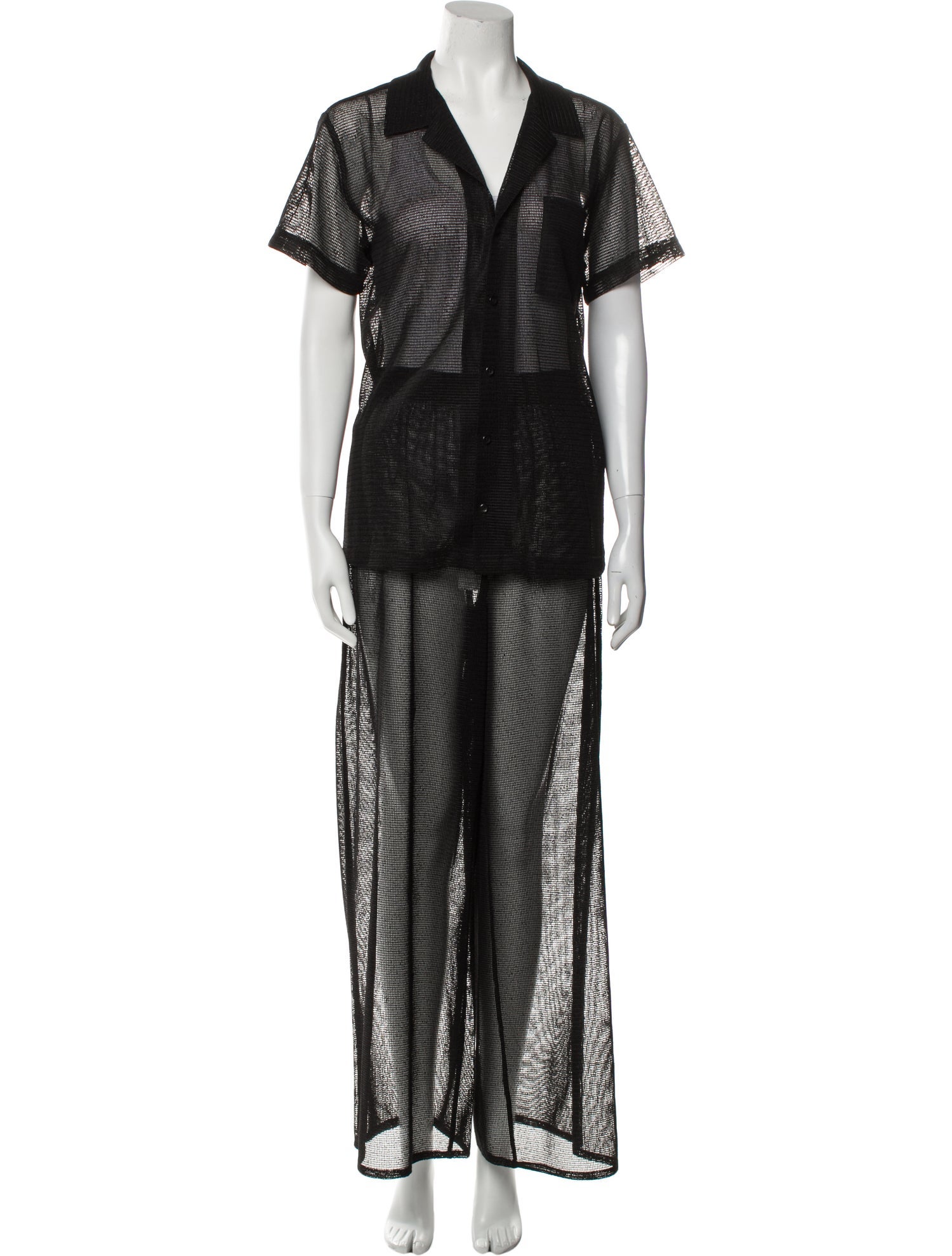 Solid & Striped Printed Lasercut Accents Pant Set