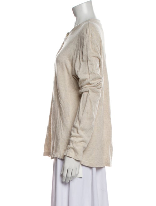 Solid & Striped Linen Crew Neck Sweater