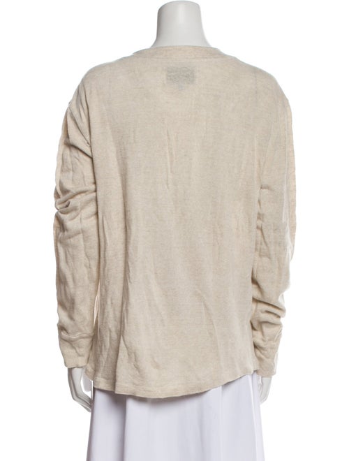 Solid & Striped Linen Crew Neck Sweater