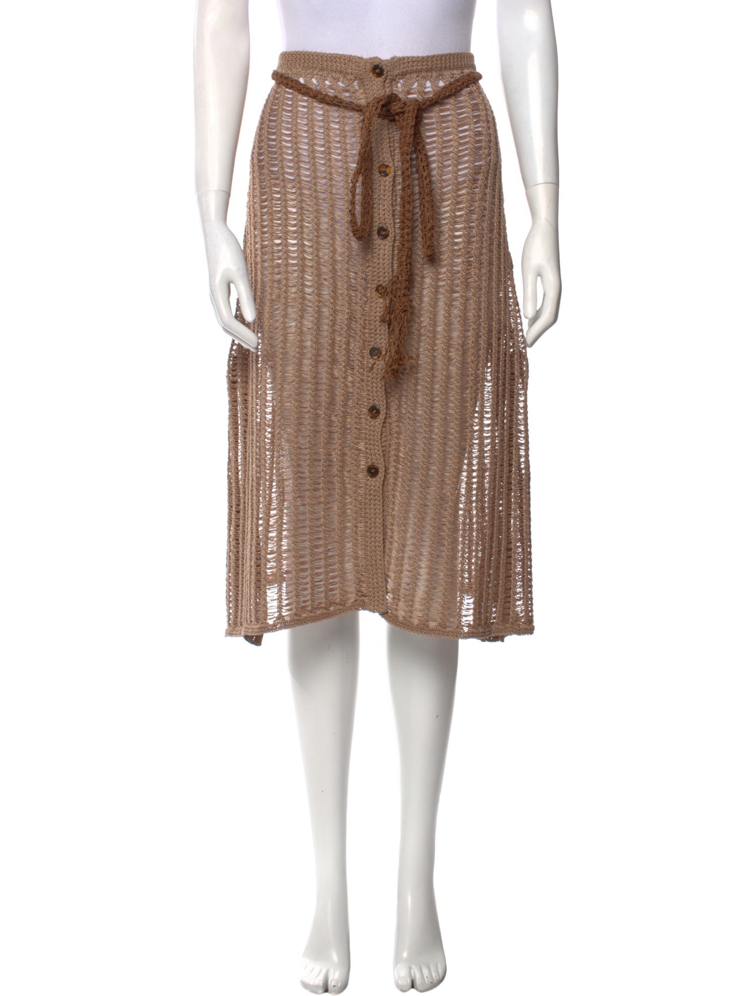 Solid & Striped Knee-Length Skirt