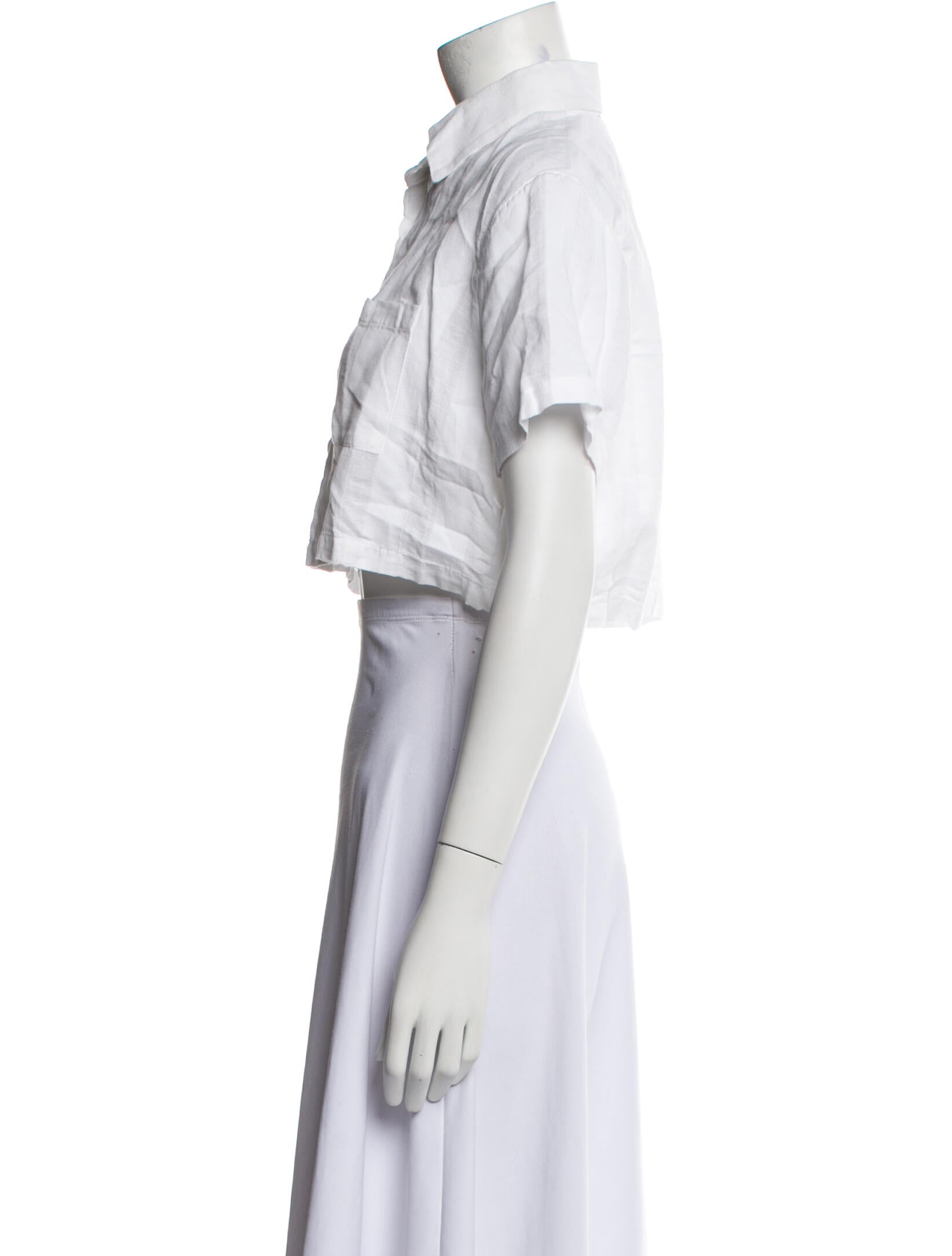 Solid & Striped Short Sleeve Crop Top