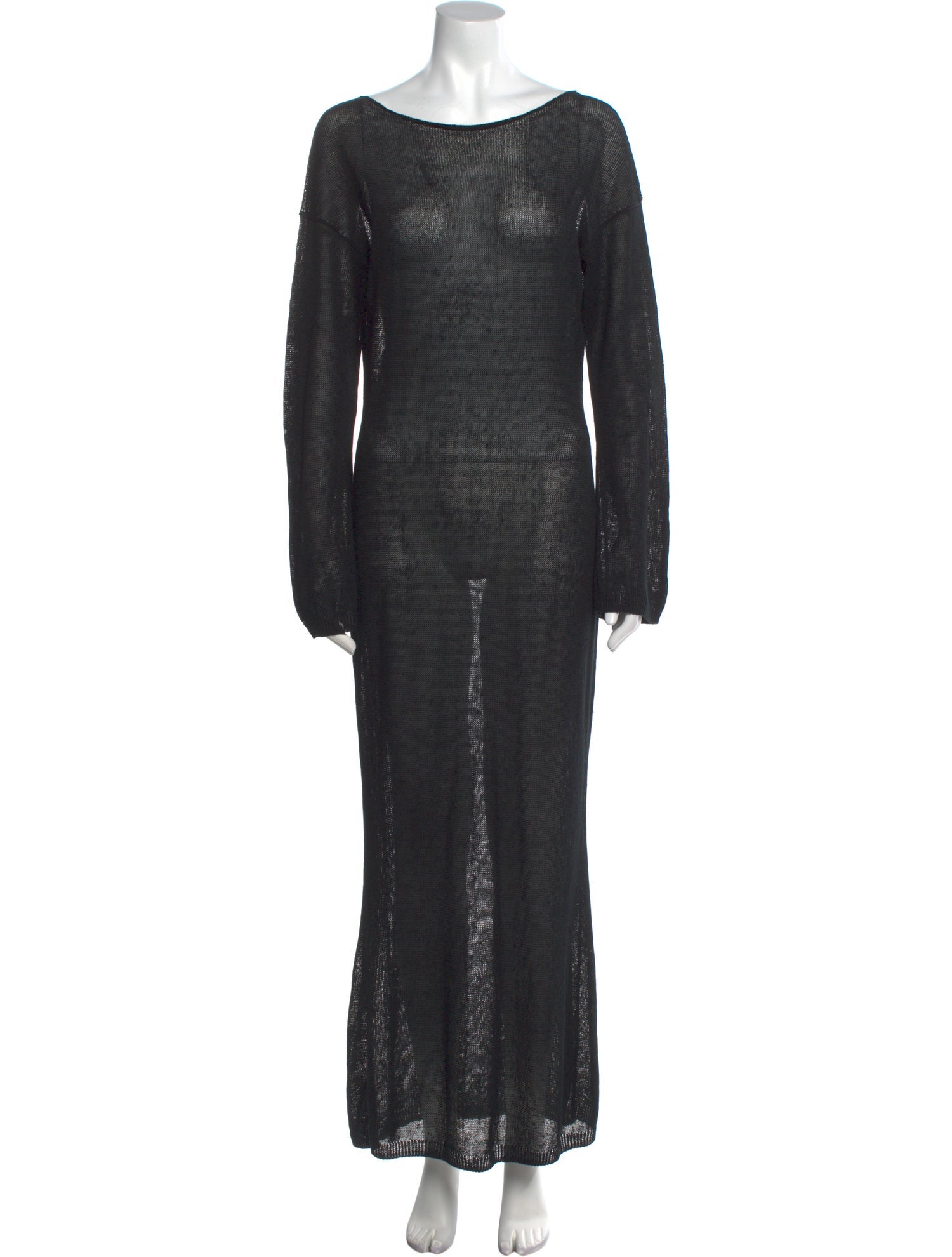 Solid & Striped Bateau Neckline Long Dress