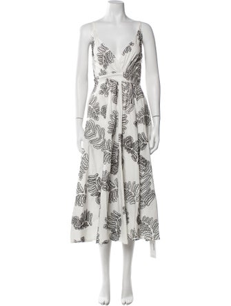 Solid & Striped Printed Long Dress