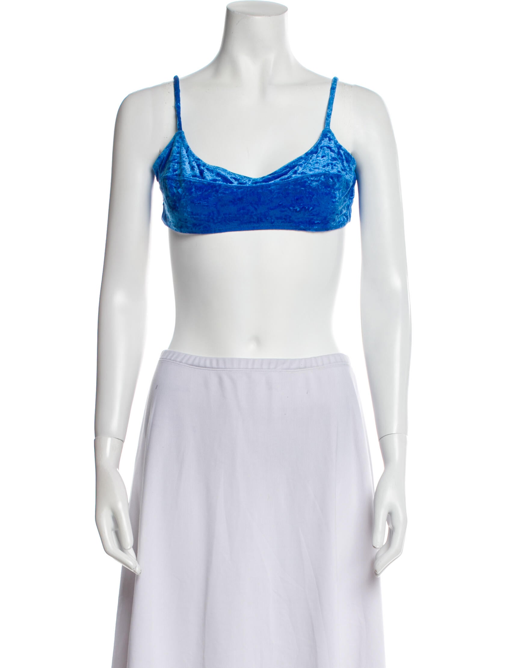 Solid & Striped Scoop Neck Sleeveless Crop Top w/ Tags