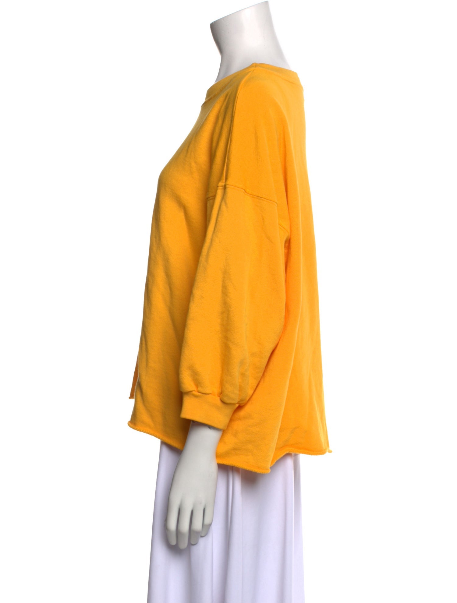 Solid & Striped Bateau Neckline Three-Quarter Sleeve Blouse