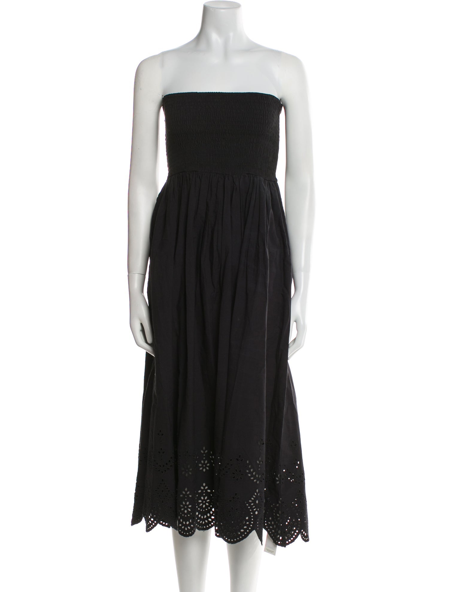 Solid & Striped Strapless Knee-Length Dress w/ Tags