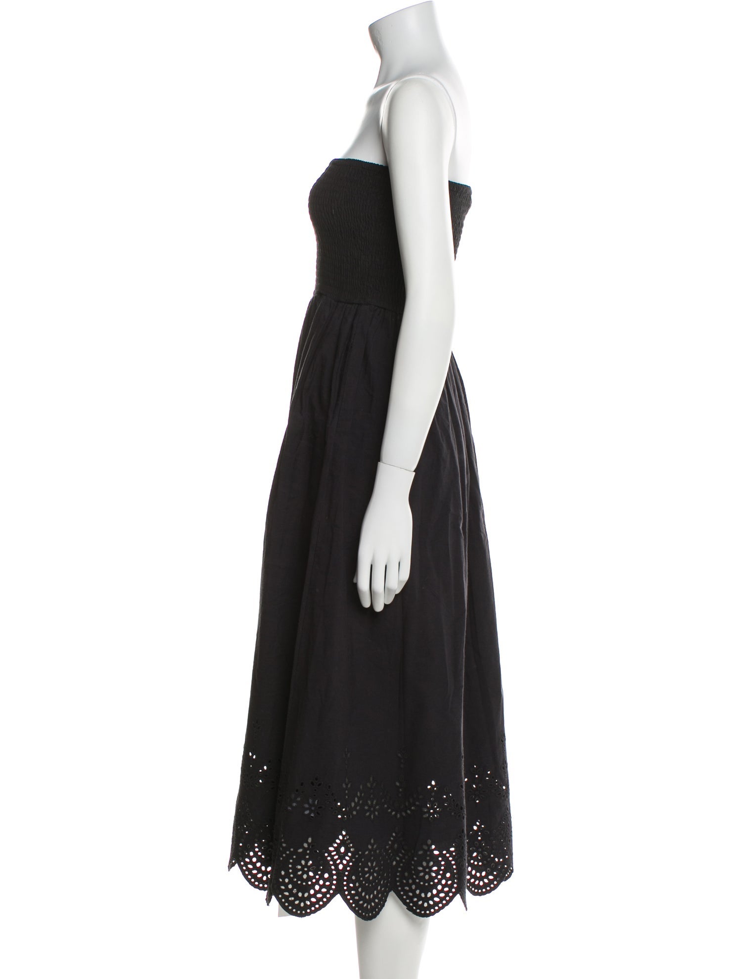 Solid & Striped Strapless Knee-Length Dress w/ Tags