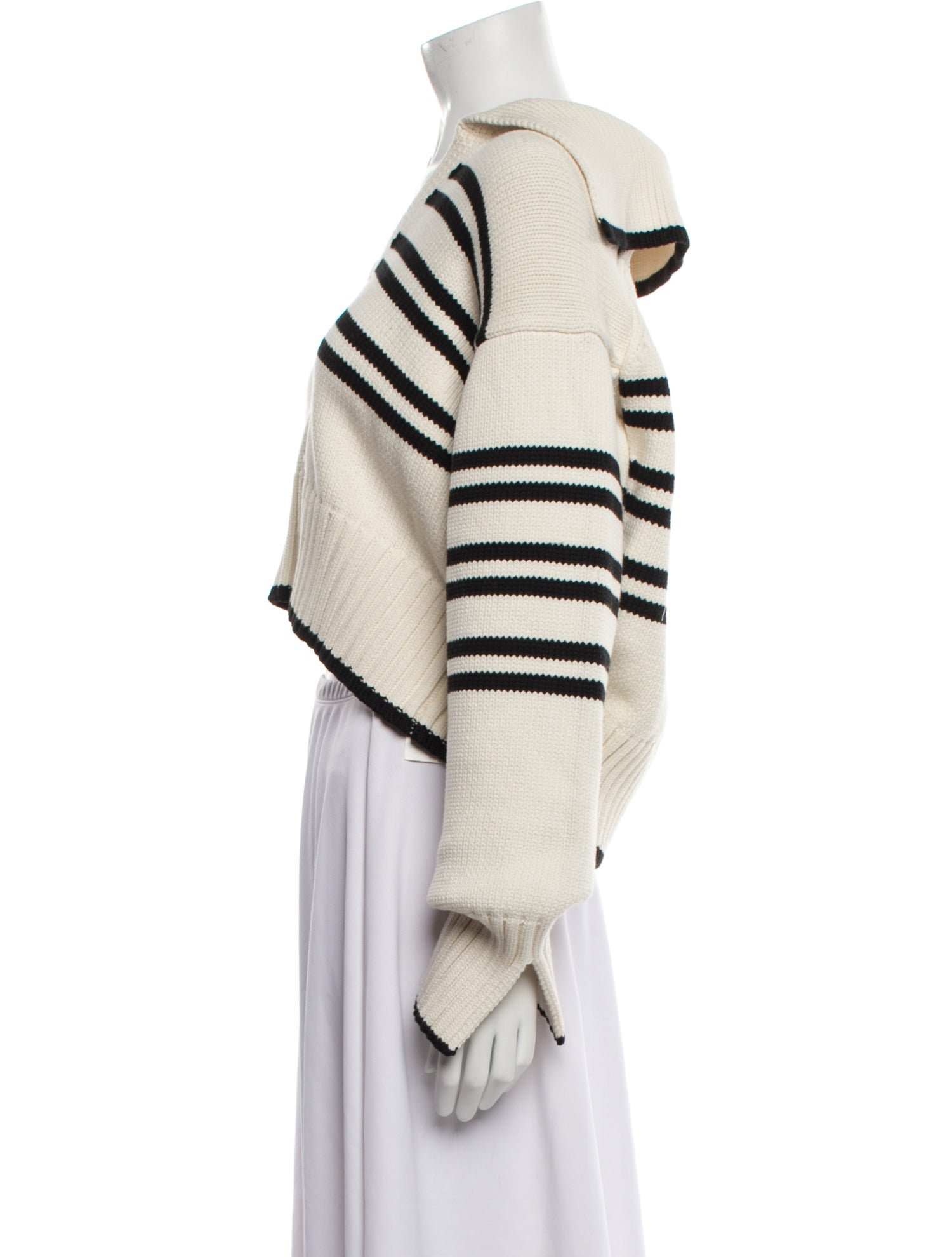 Solid & Striped Striped V-Neck Sweater