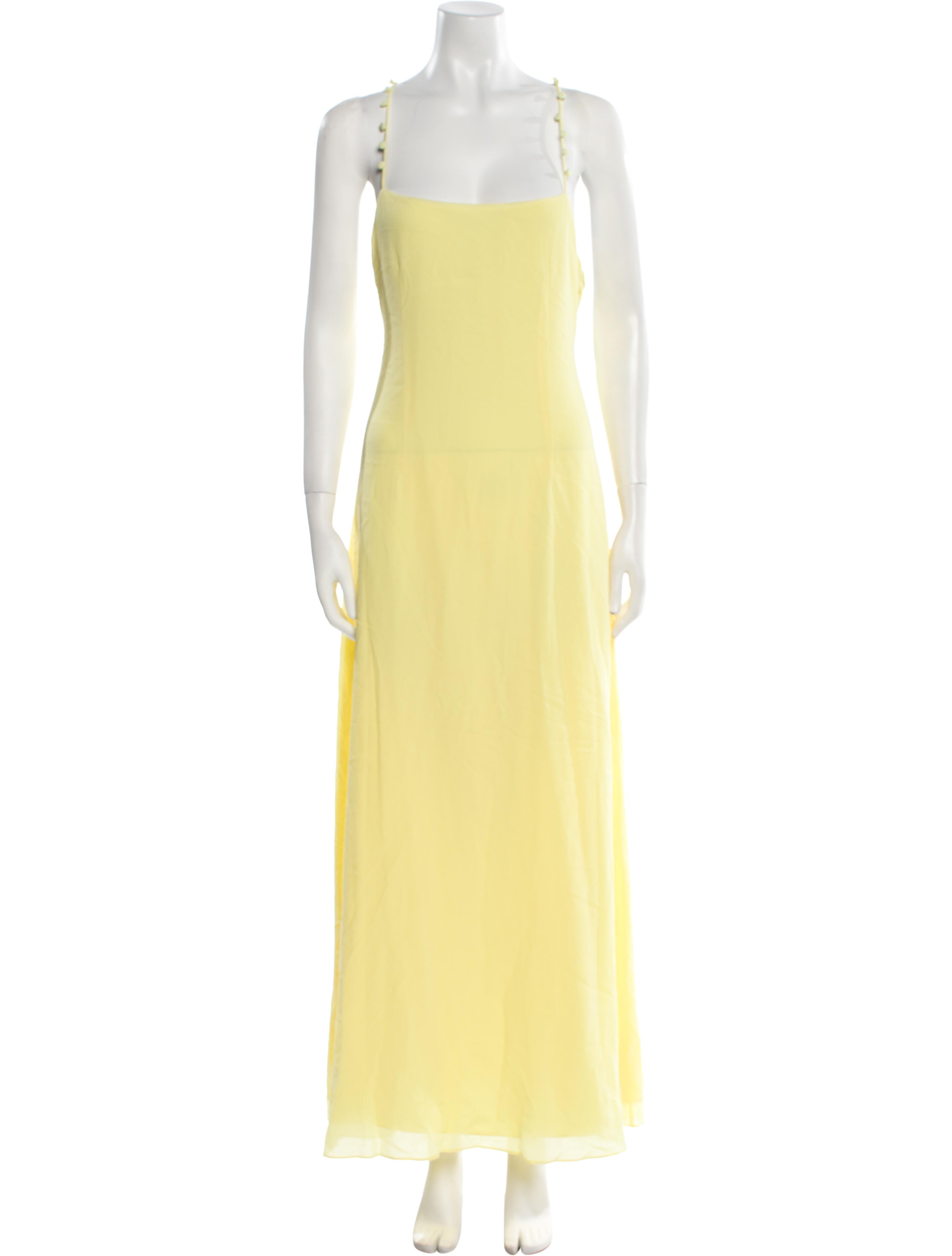 Solid & Striped Square Neckline Long Dress w/ Tags