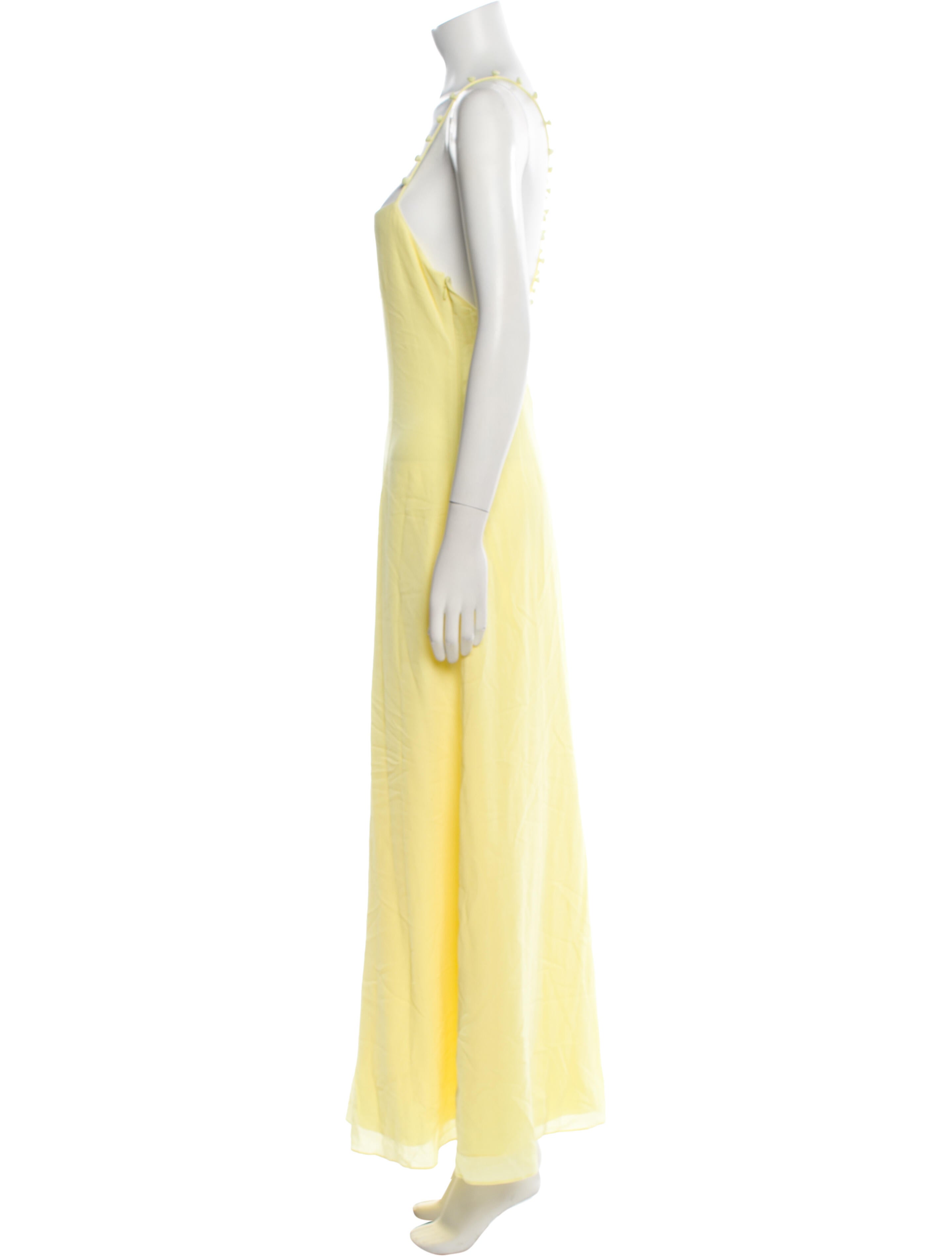 Solid & Striped Square Neckline Long Dress w/ Tags