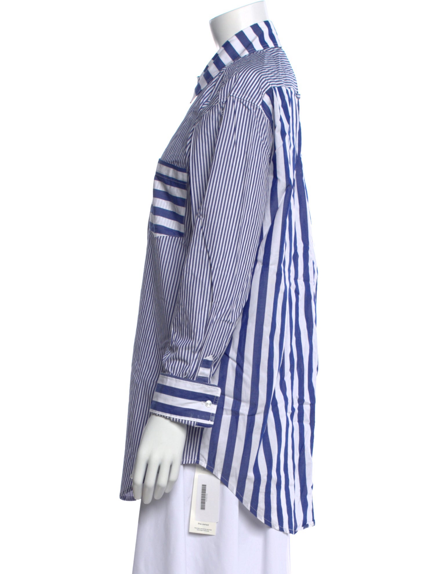 Solid & Striped Striped Long Sleeve Button-Up Top