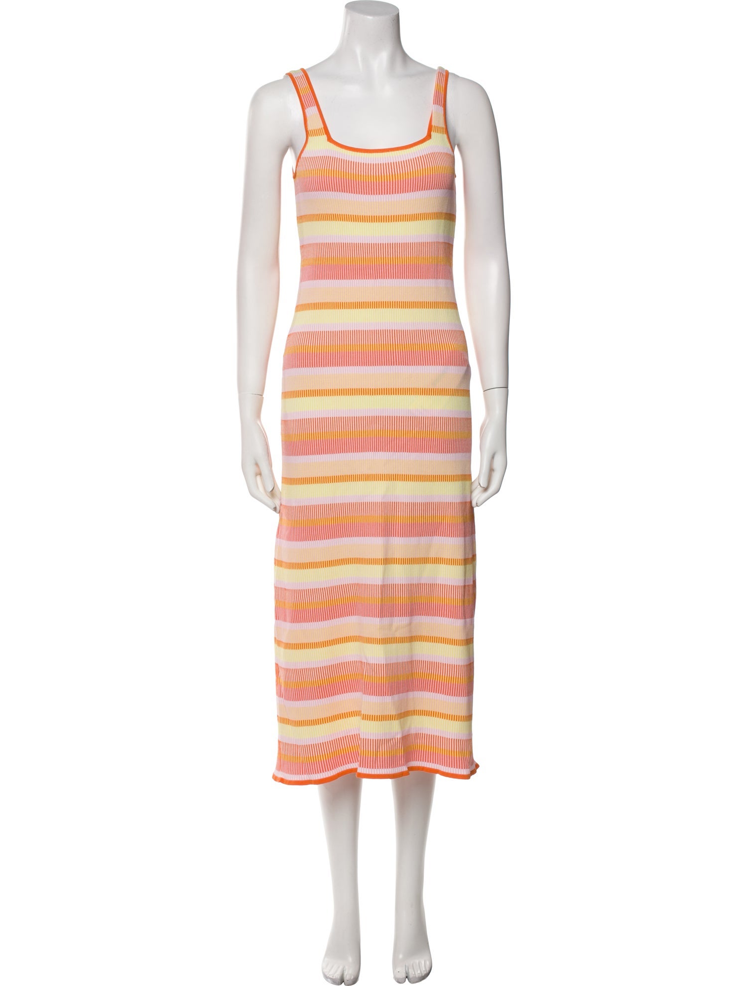 Solid & Striped Striped Midi Length Dress