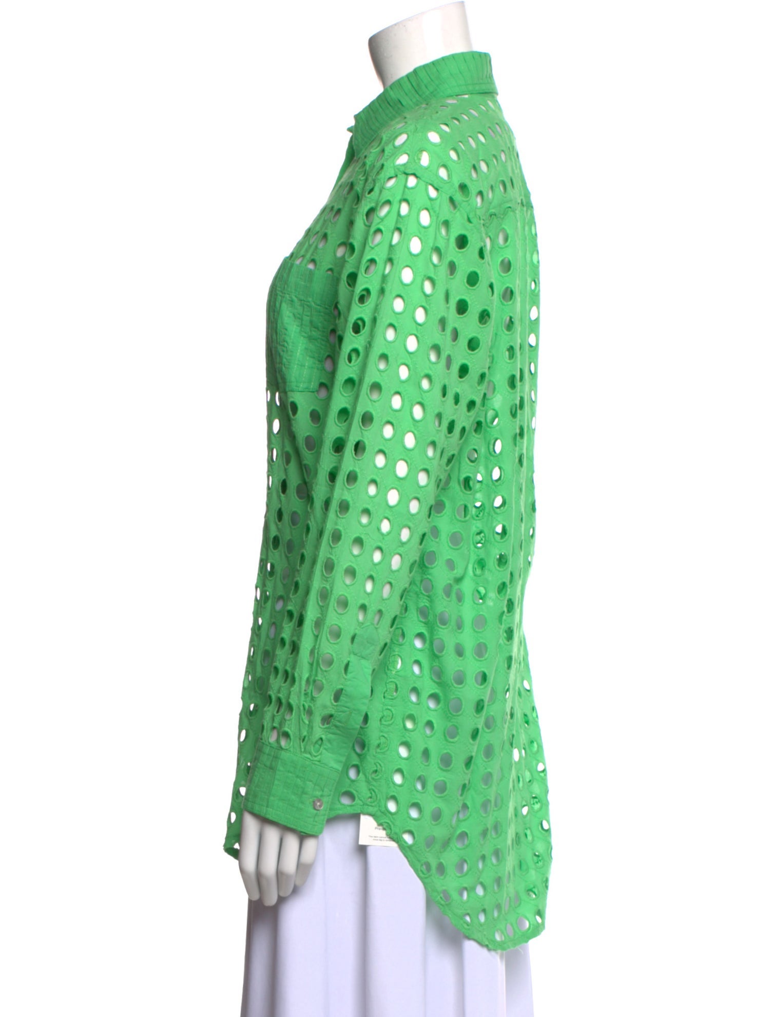 Solid & Striped Long Sleeve Button-Up Top