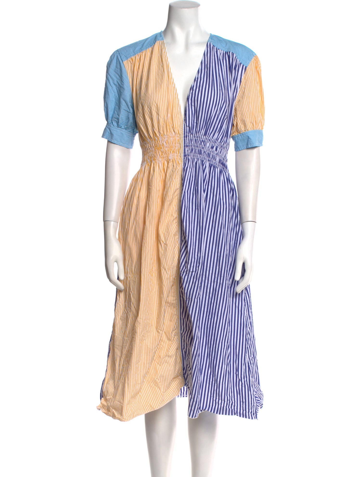 Solid & Striped Striped Midi Length Dress