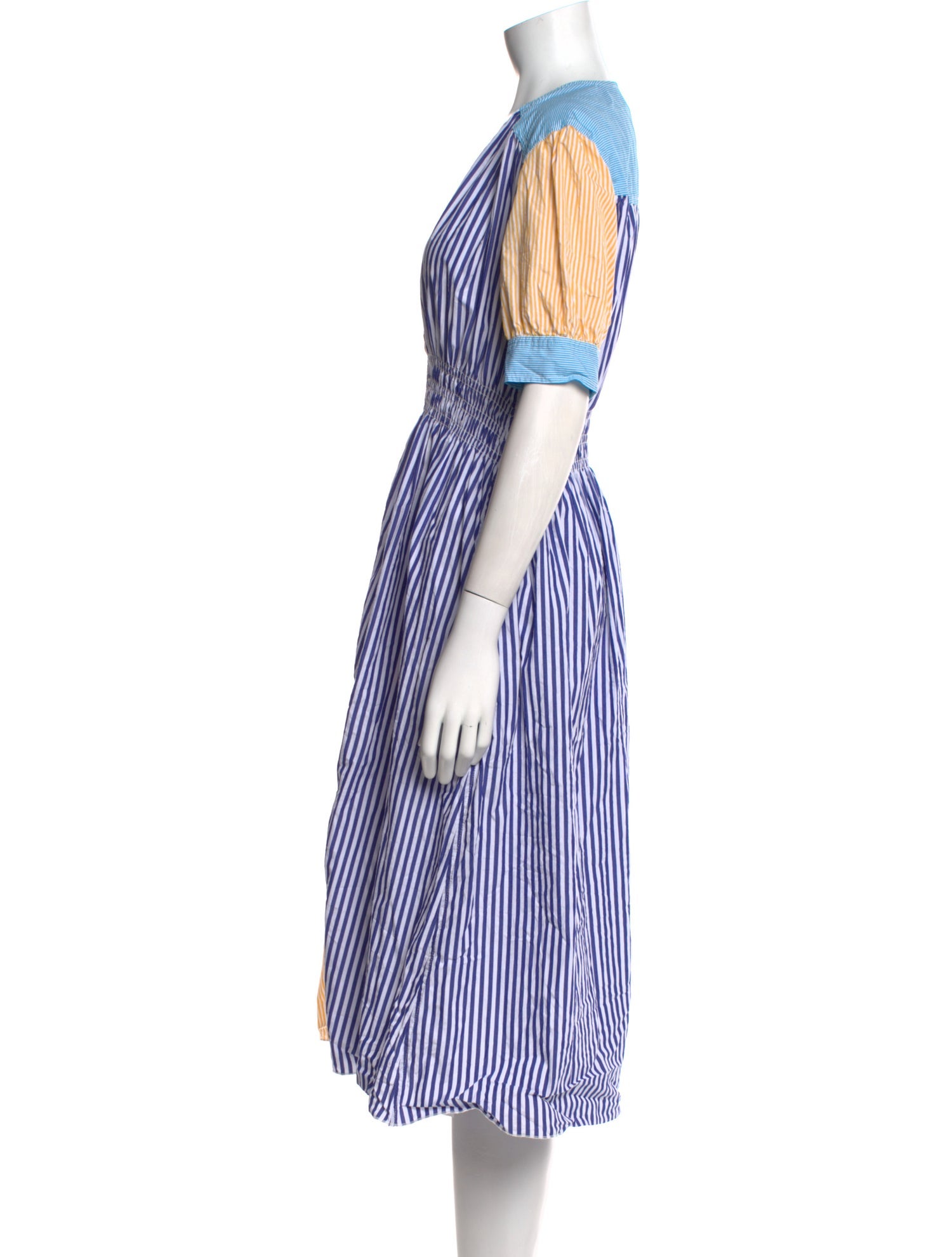 Solid & Striped Striped Midi Length Dress