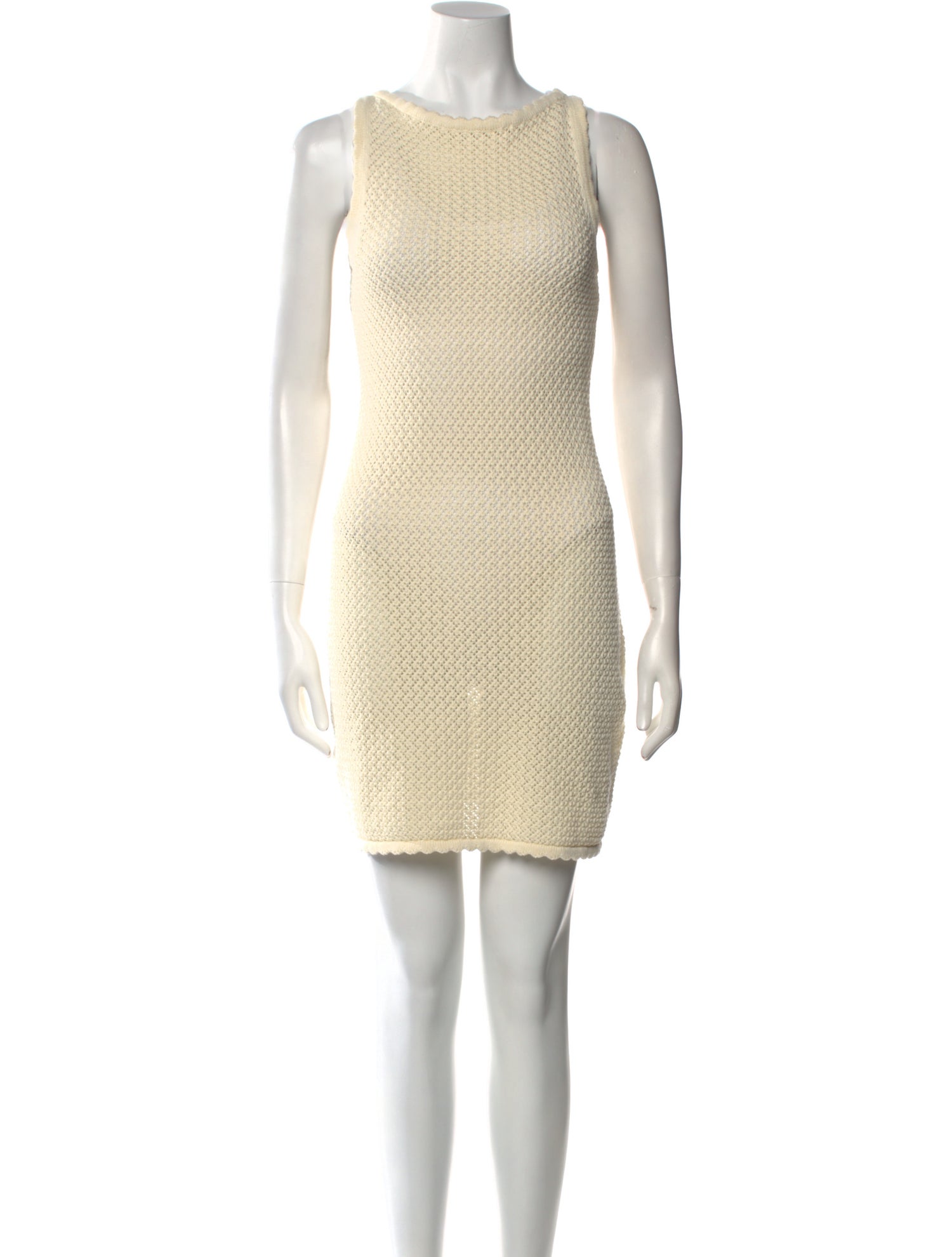 Solid & Striped Bateau Neckline Mini Dress