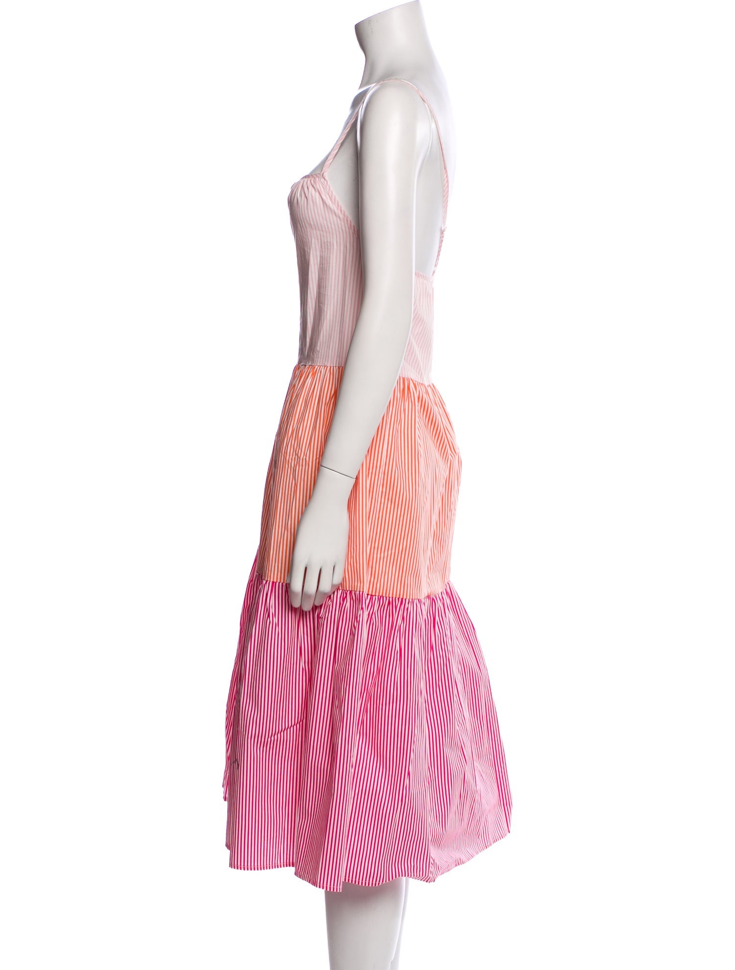 Solid & Striped Striped Midi Length Dress