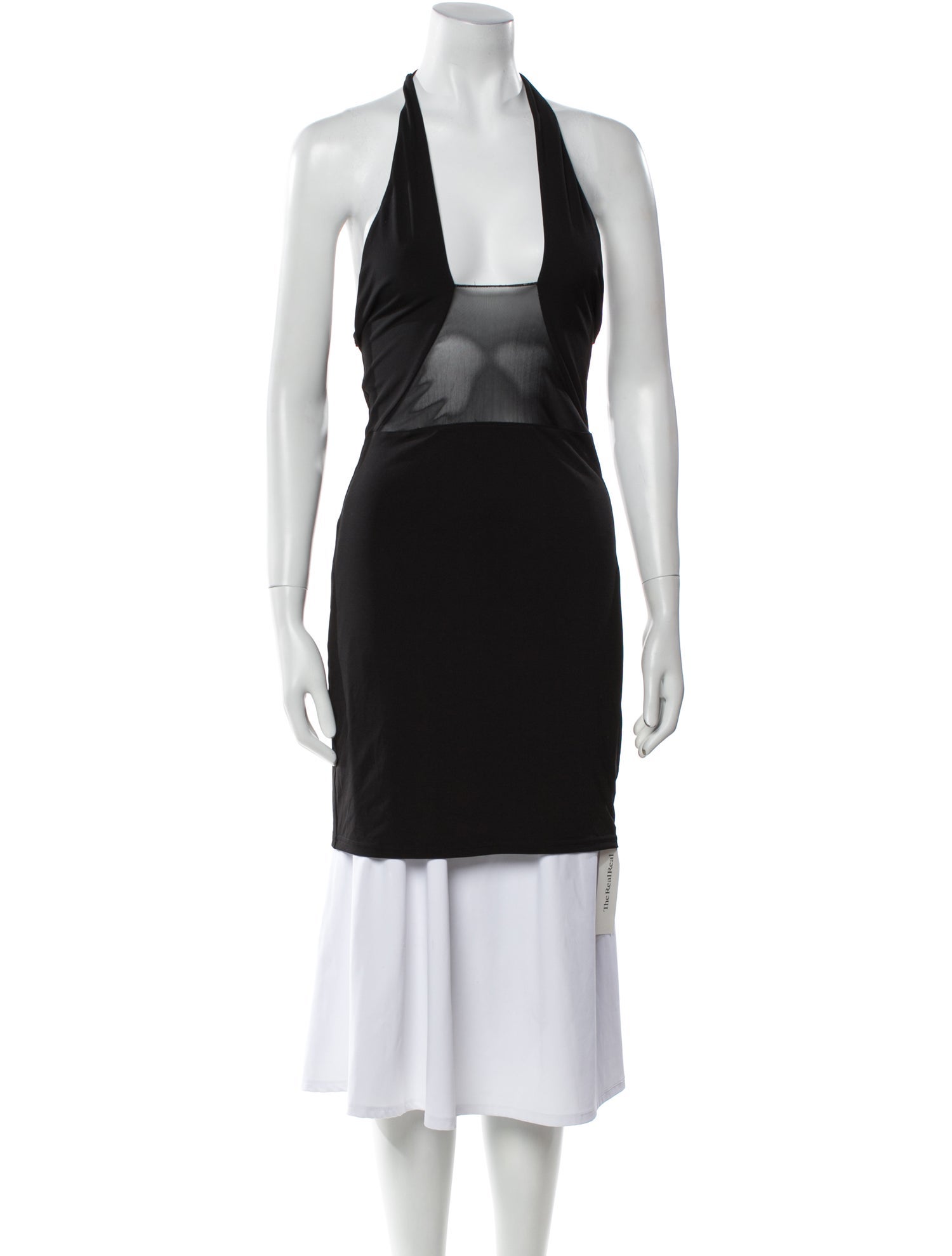 Solid & Striped Halterneck Sleeveless Tunic