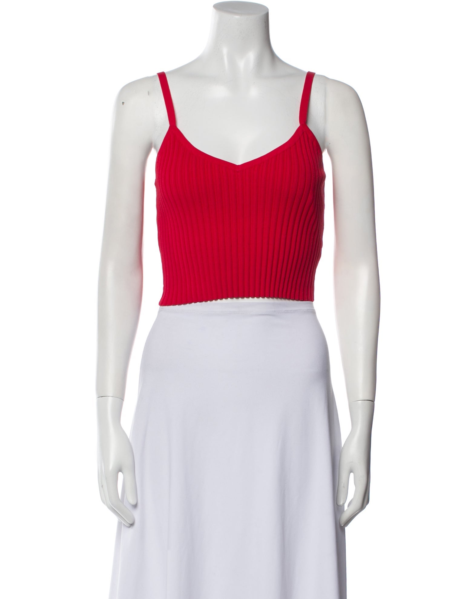 Solid & Striped Scoop Neck Sleeveless Crop Top w/ Tags