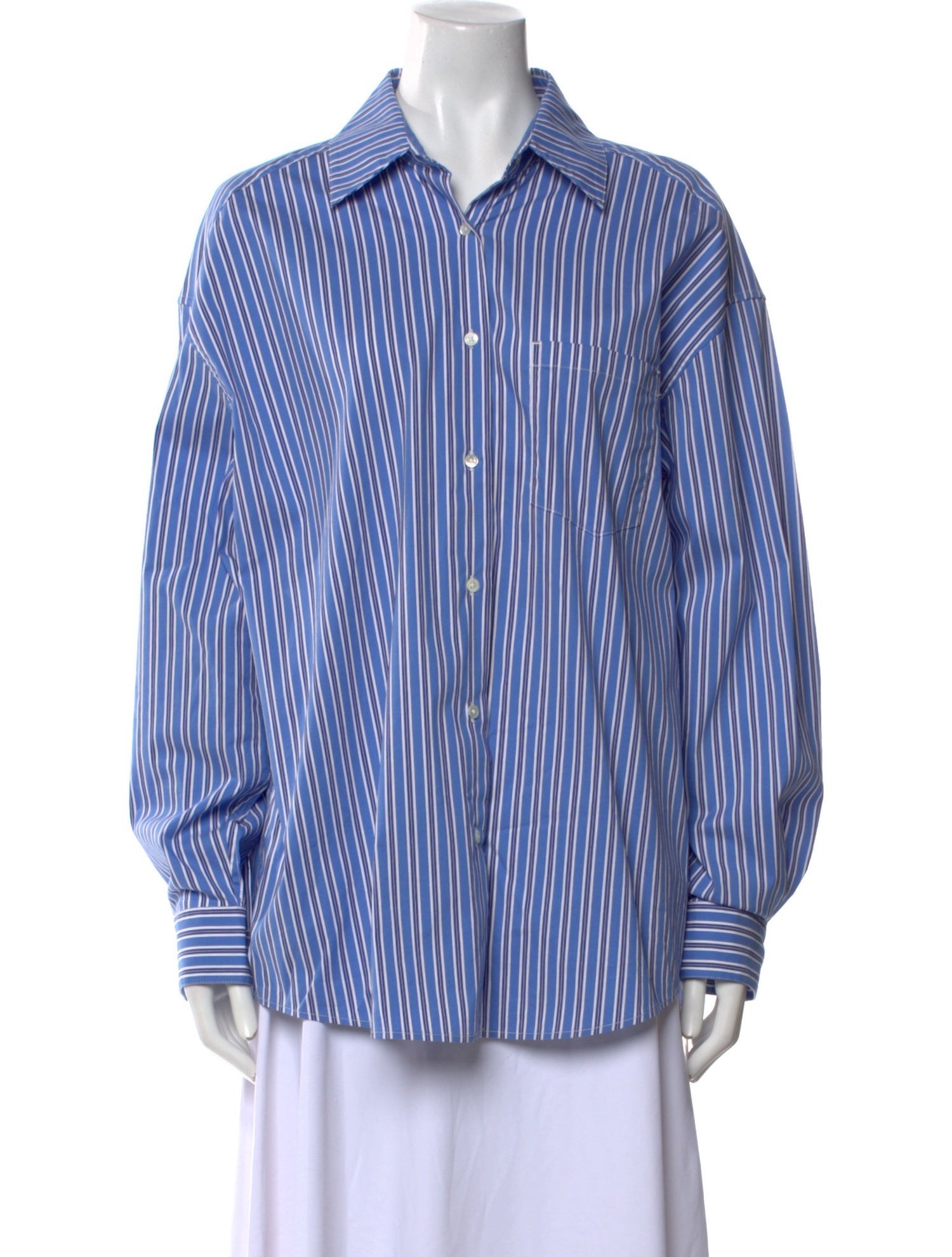 Solid & Striped Striped Long Sleeve Button-Up Top w/ Tags