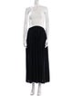 Solid & Striped Square Neckline Long Dress