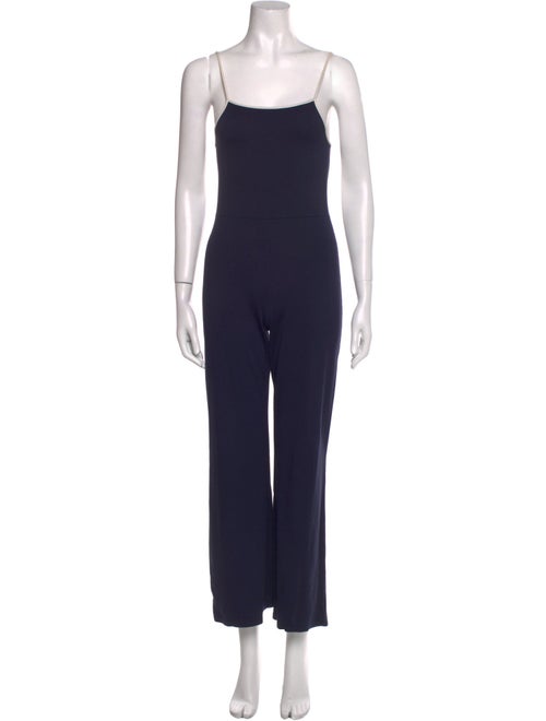 Solid & Striped Square Neckline Jumpsuit