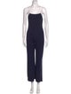 Solid & Striped Square Neckline Jumpsuit