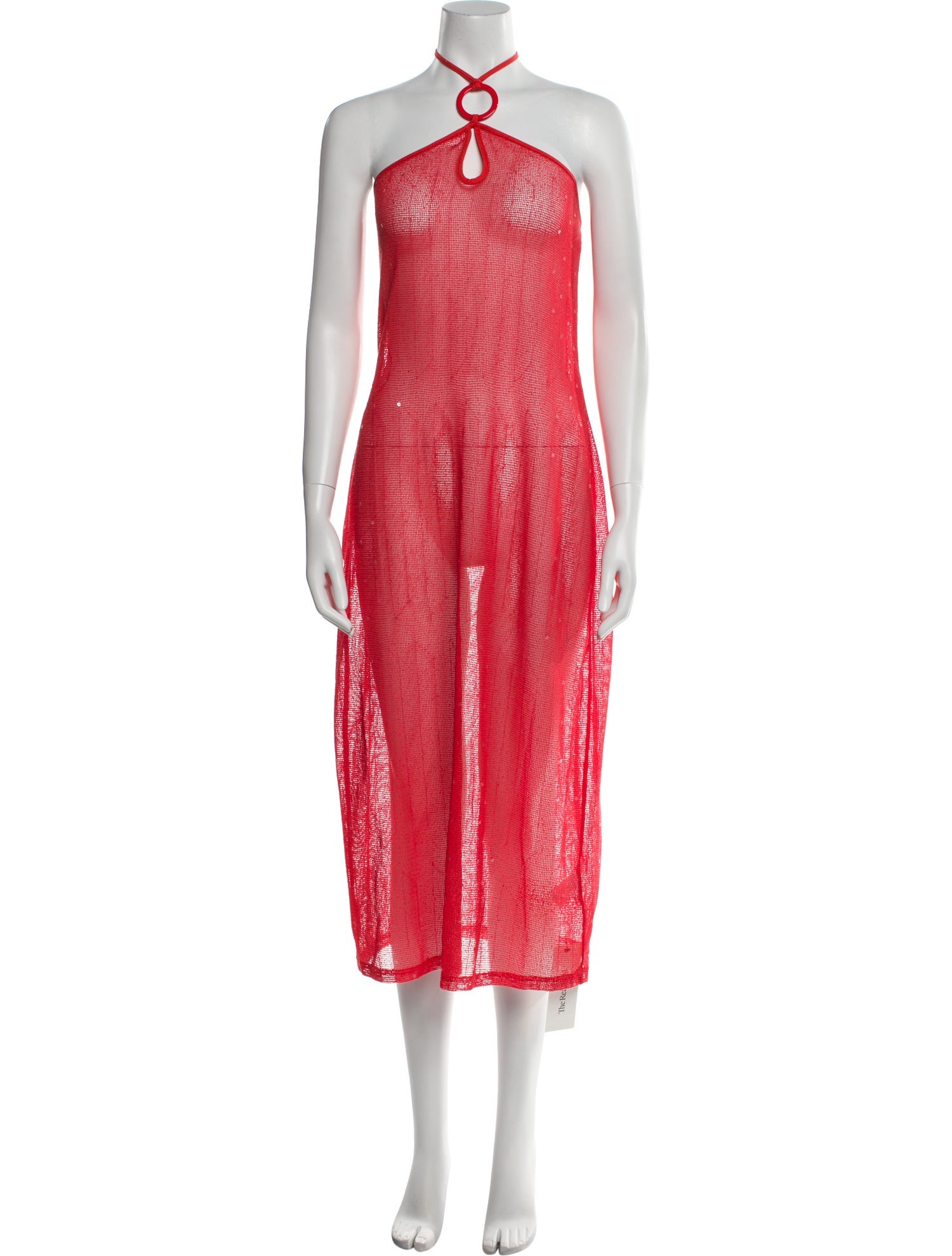 Solid & Striped Halterneck Long Dress w/ Tags