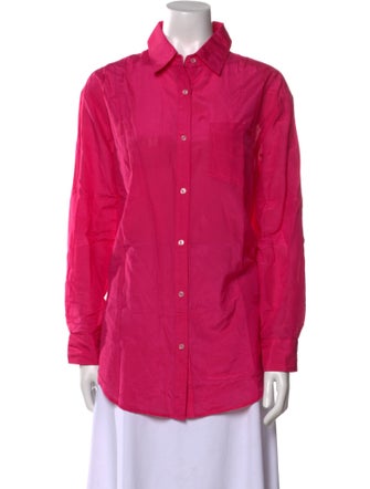 Solid & Striped Long Sleeve Button-Up Top